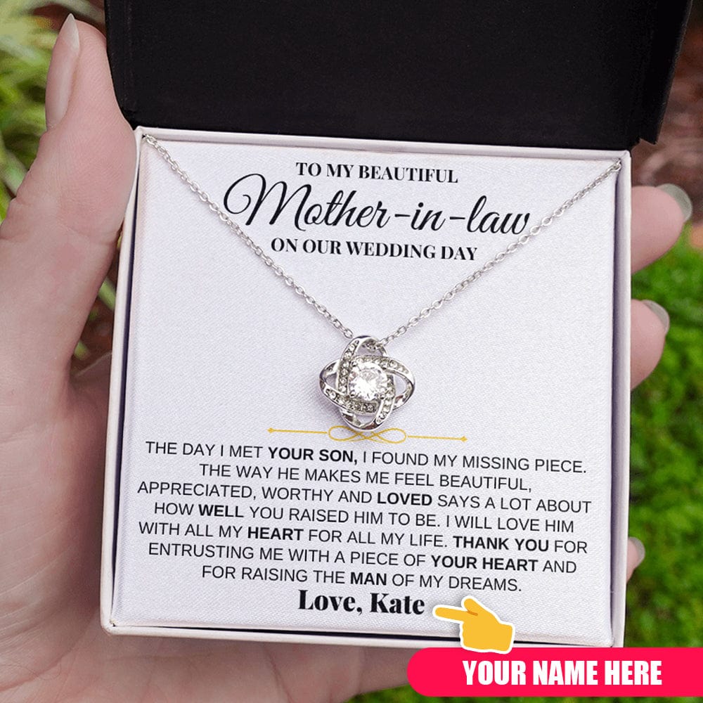 Mother-In-Law - Love Knot Personalized Gift Set - SS211