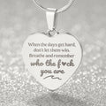 Remember Who The F# You Are | Engraved Premium Heart Necklace - BST03