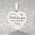 Soulsister | Bestie | BFF | Bestfriend | Engraved Premium Heart Necklace - BST01
