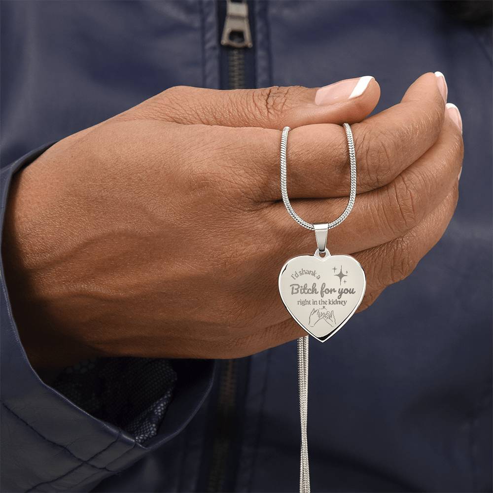 Soulsister | Bestie | BFF | Bestfriend | Engraved Premium Heart Necklace - BST01