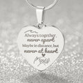 Soulsister | Bestie | BFF | Bestfriend | Engraved Premium Heart Necklace - BST04
