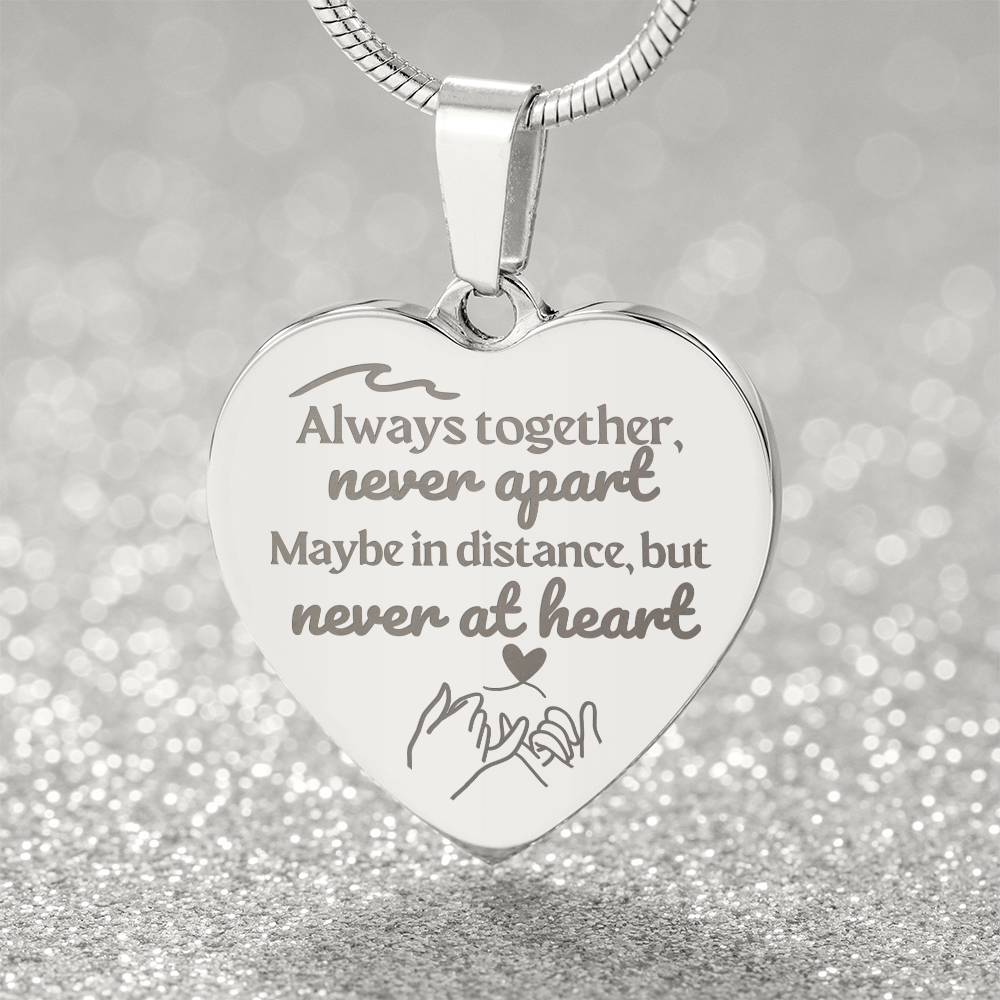 Soulsister | Bestie | BFF | Bestfriend | Engraved Premium Heart Necklace - BST04