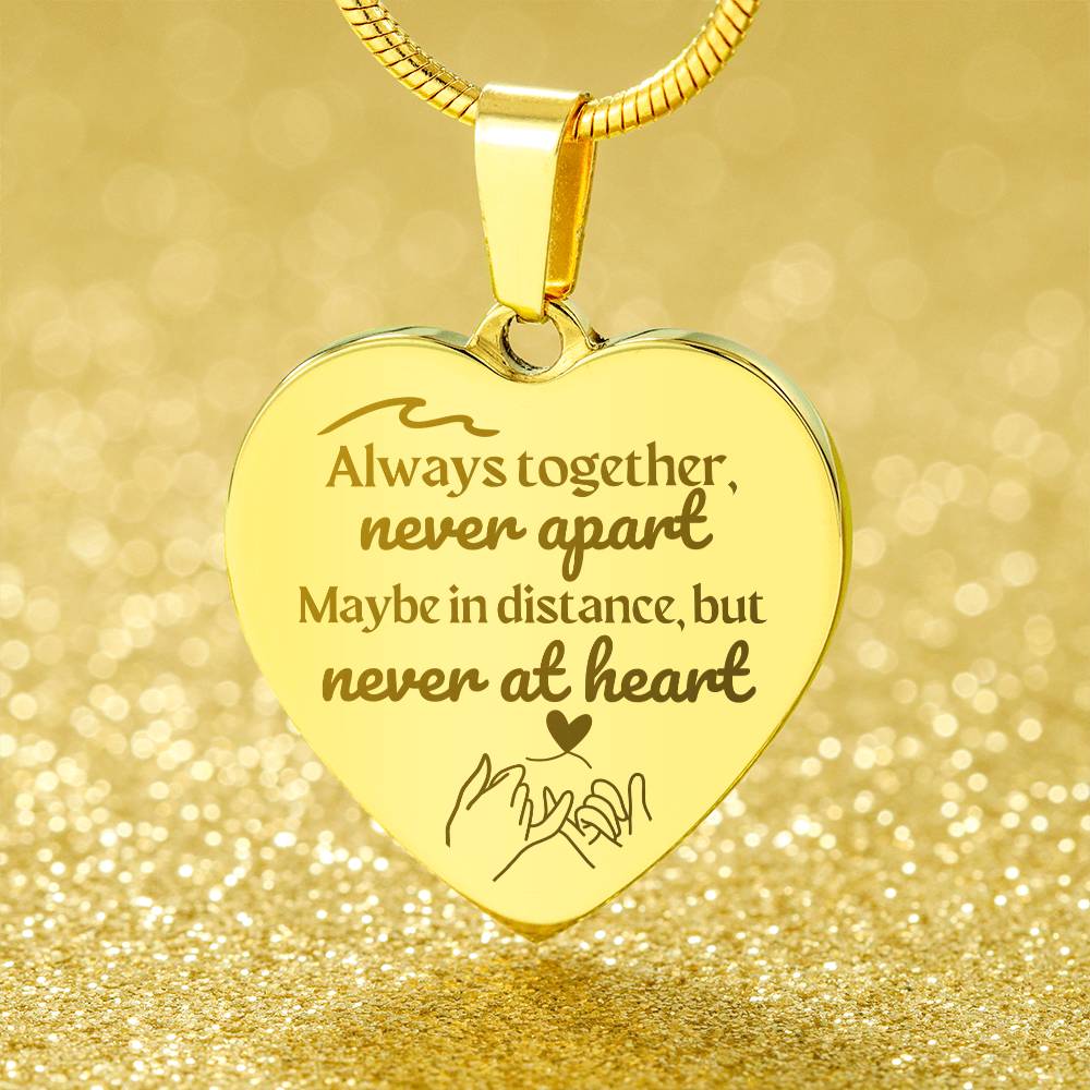 Soulsister | Bestie | BFF | Bestfriend | Engraved Premium Heart Necklace - BST04