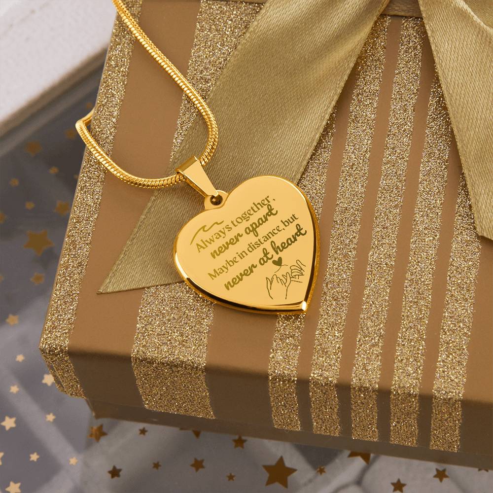 Soulsister | Bestie | BFF | Bestfriend | Engraved Premium Heart Necklace - BST04