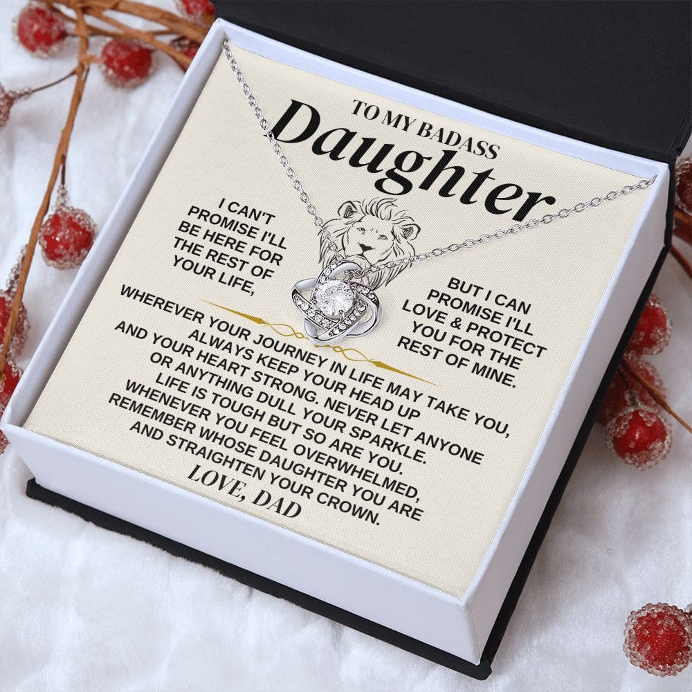 To My Badass Daughter - Love Dad - Love Knot Gift Set - SS322