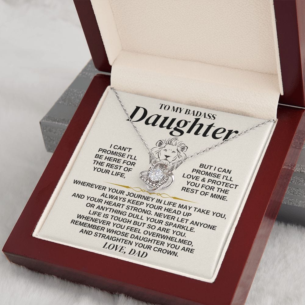 To My Badass Daughter - Love Dad - Love Knot Gift Set - SS322
