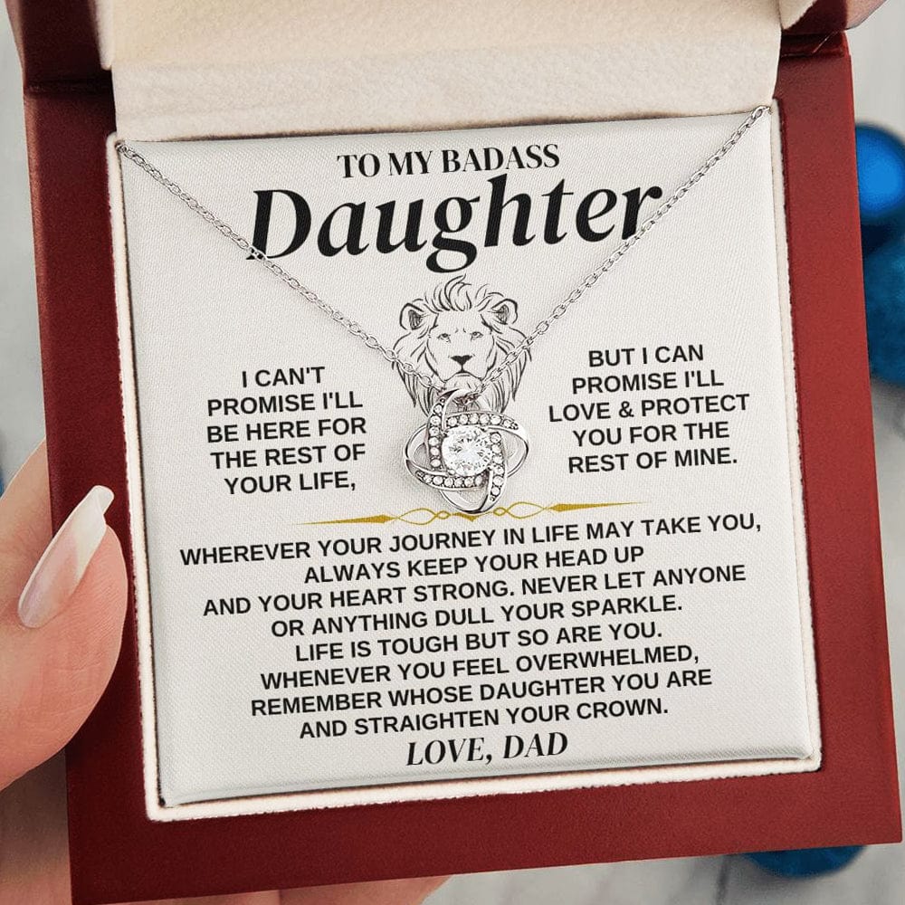 To My Badass Daughter - Love Dad - Love Knot Gift Set - SS322
