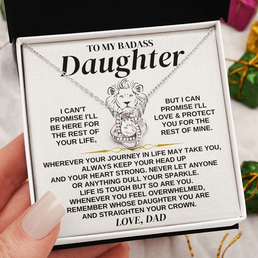To My Badass Daughter - Love Dad - Love Knot Gift Set - SS322