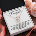 To My Badass Daughter - Love Mom - Interlocking Hearts Gift Set - SS240M