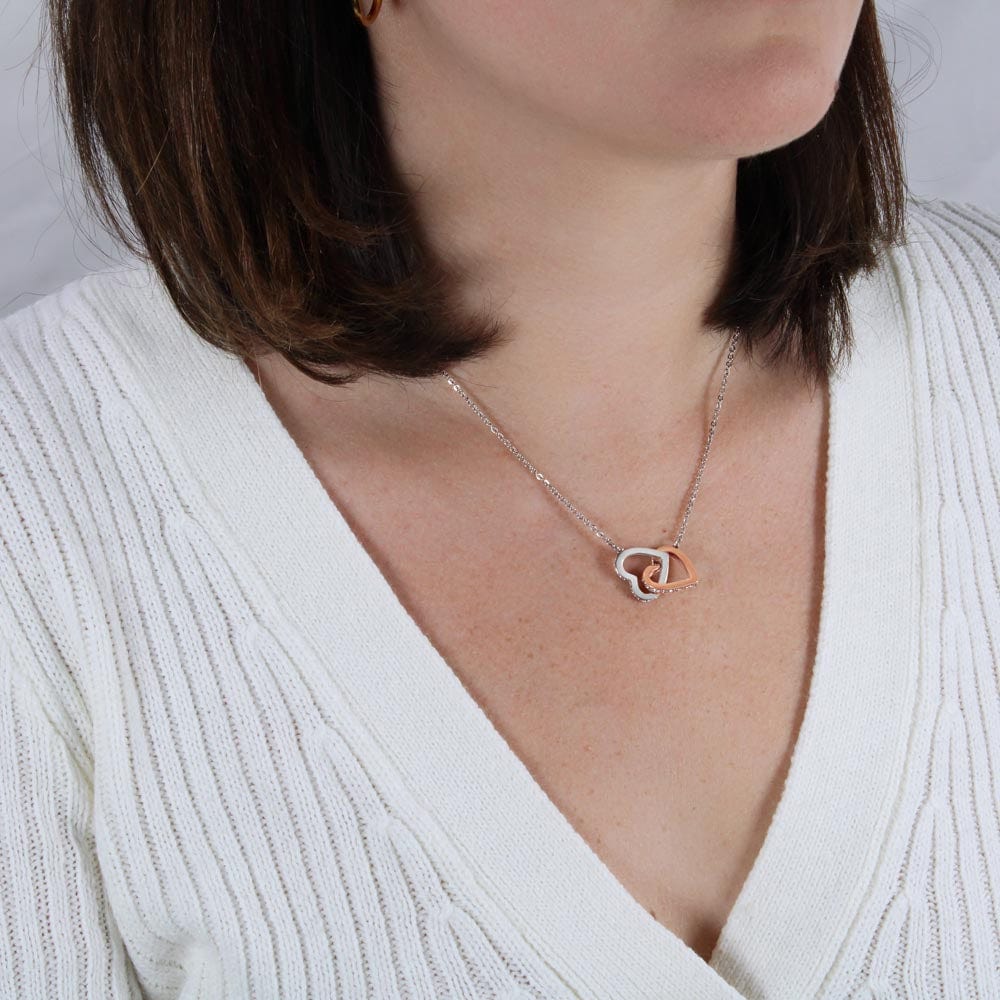 To My Badass Daughter - Love Mom - Interlocking Hearts Gift Set - SS240M