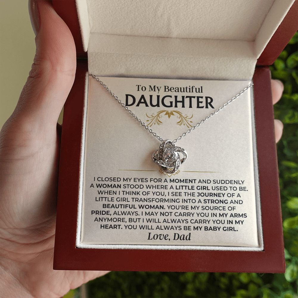To My Beautiful Daughter - Dad - Love Knot Gift Set - SS504D