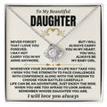 To My Beautiful Daughter "You'll Always Be My Baby Girl" Love Knot Gift Set - SS551