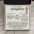 To My Beautiful Daughter - Love Dad - Love Knot Gift Set - SS327D