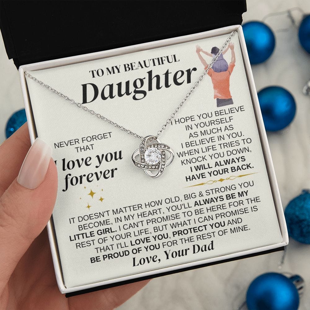 To My Beautiful Daughter - Love Dad - Love Knot Gift Set - SS327D