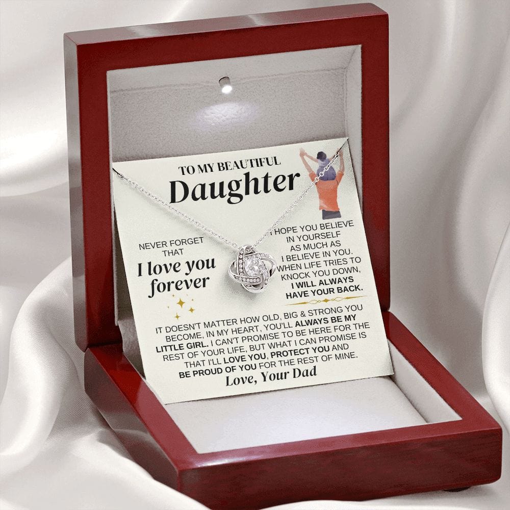 To My Beautiful Daughter - Love Dad - Love Knot Gift Set - SS327D
