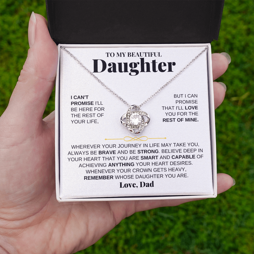 To My Beautiful Daughter - Love Knot Gift Set - From Dad - SS117D-LK