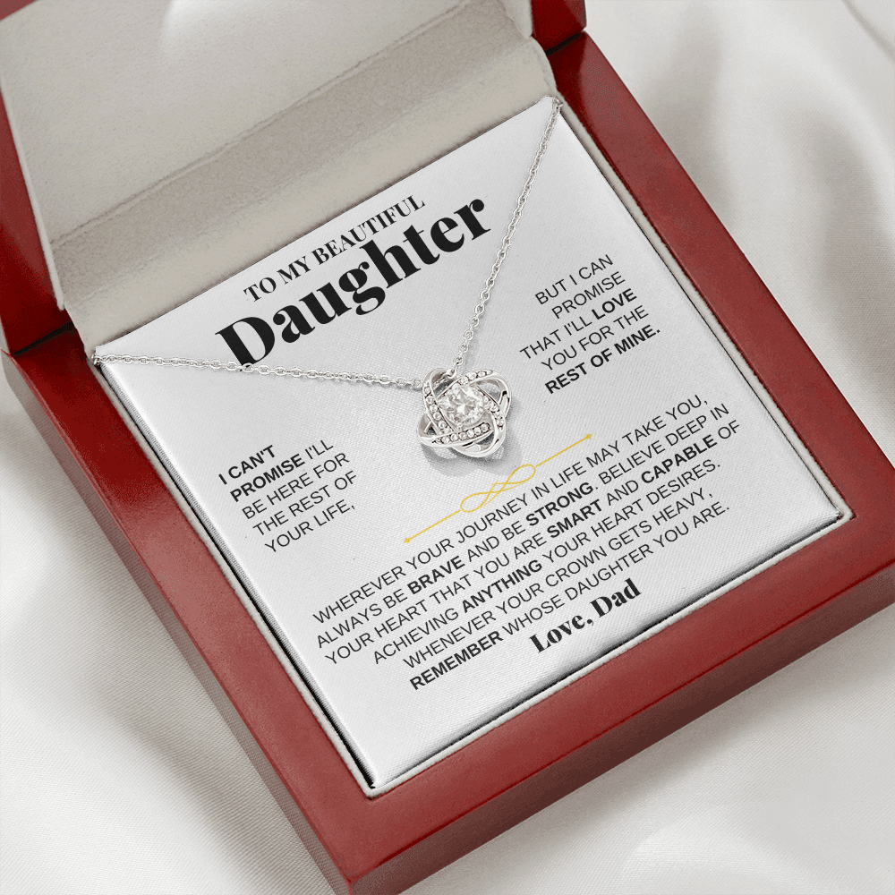 To My Beautiful Daughter - Love Knot Gift Set - From Dad - SS117D-LK