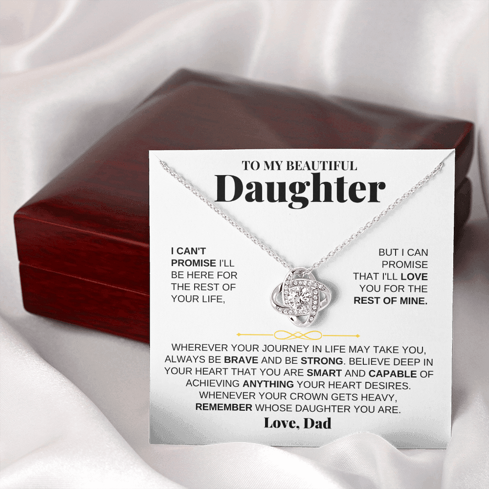 To My Beautiful Daughter - Love Knot Gift Set - From Dad - SS117D-LK