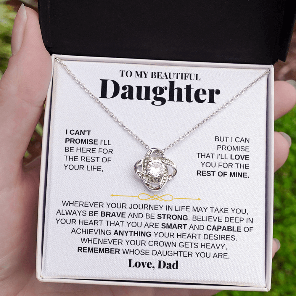 To My Beautiful Daughter - Love Knot Gift Set - From Dad - SS117D-LK