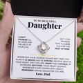 To My Beautiful Daughter - Love Knot Gift Set - From Dad - SS117D-LK