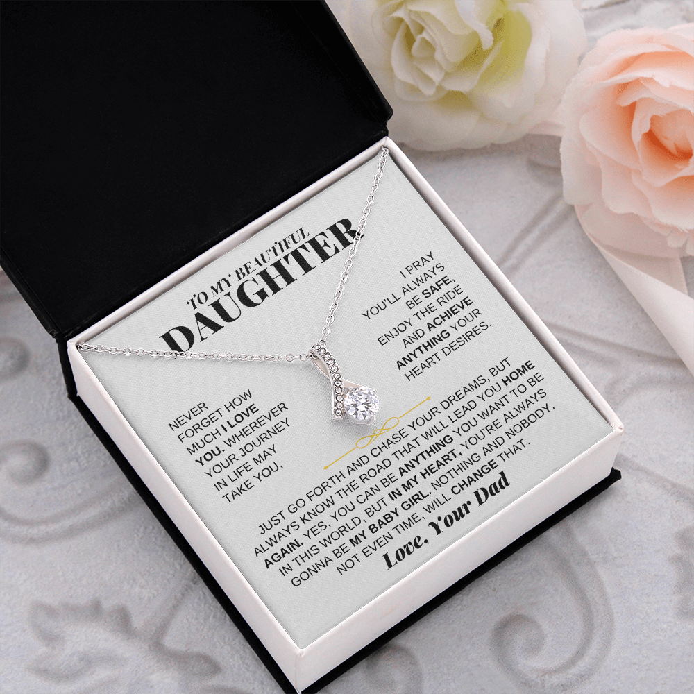 To My Beautiful Daughter - Love Knot Gift Set - From Dad - SS224D