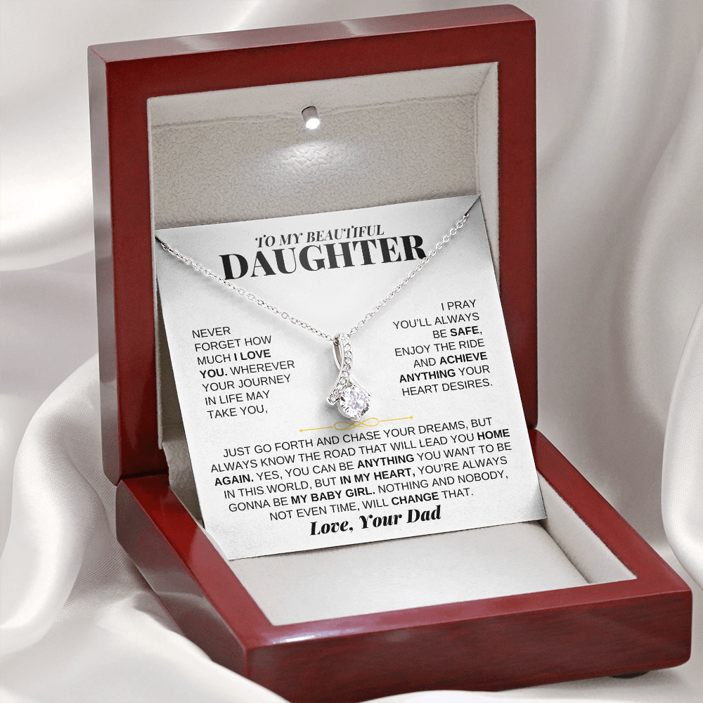 To My Beautiful Daughter - Love Knot Gift Set - From Dad - SS224D