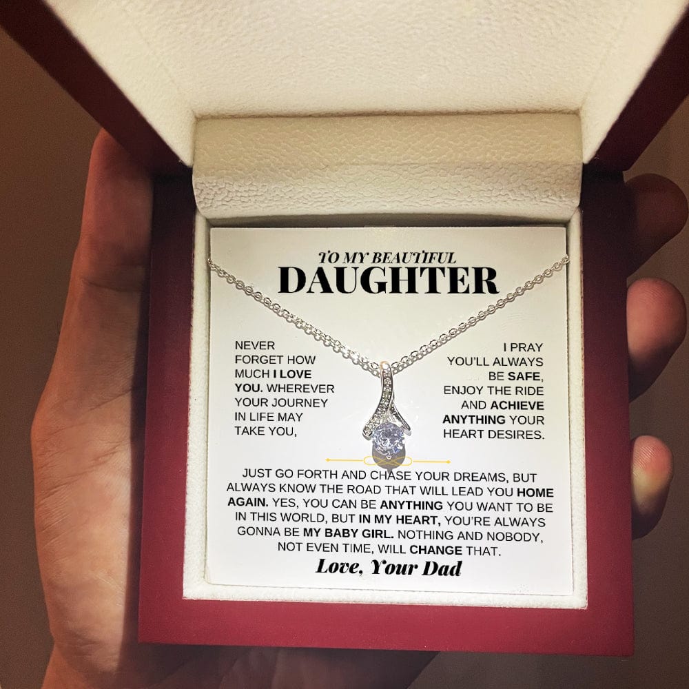 To My Beautiful Daughter - Love Knot Gift Set - From Dad - SS224D