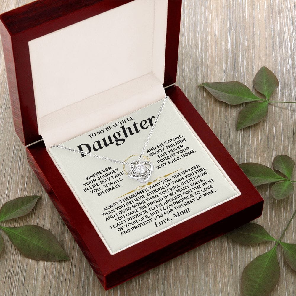 To My Beautiful Daughter - Love Mom - Love Knot Gift Set - SS321