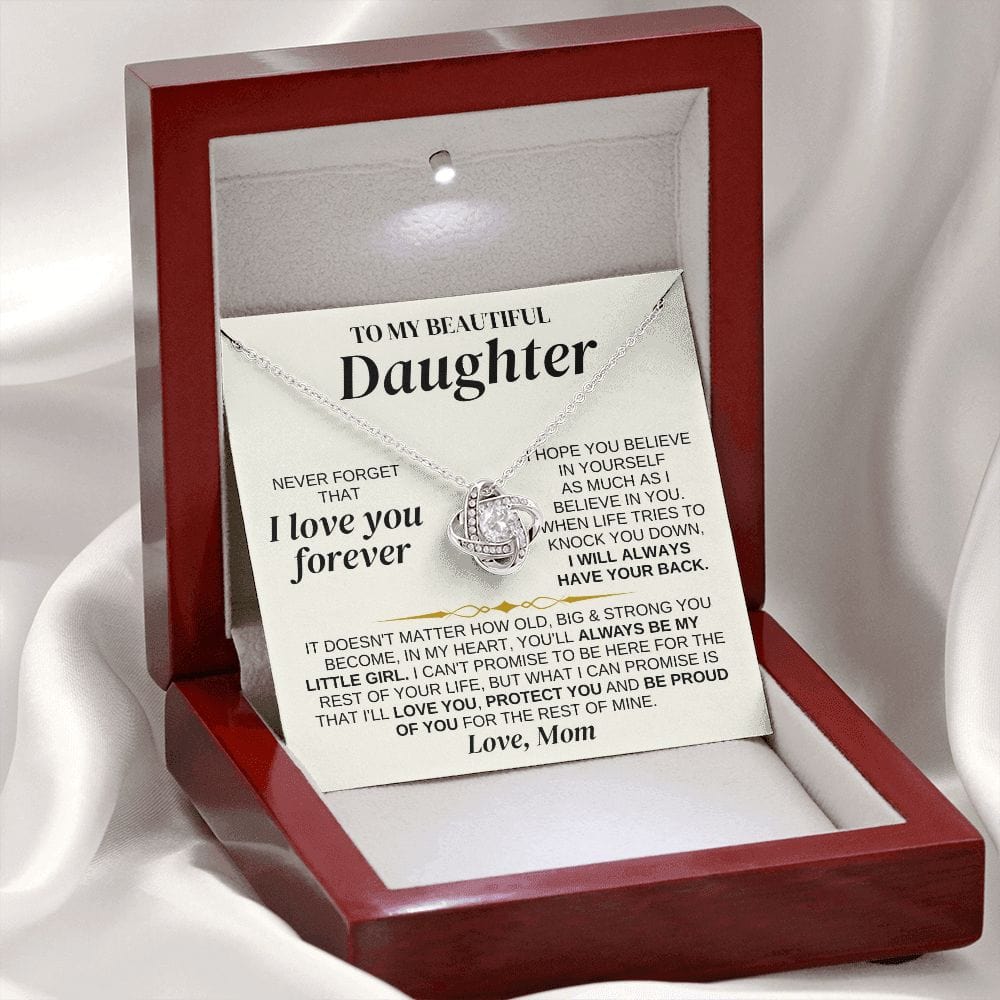 To My Beautiful Daughter - Love Mom - Love Knot Gift Set - SS327