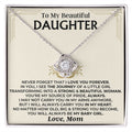 To My Beautiful Daughter - Mom - Love Knot Gift Set - SS510