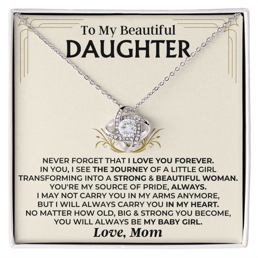 To My Beautiful Daughter - Mom - Love Knot Gift Set - SS510