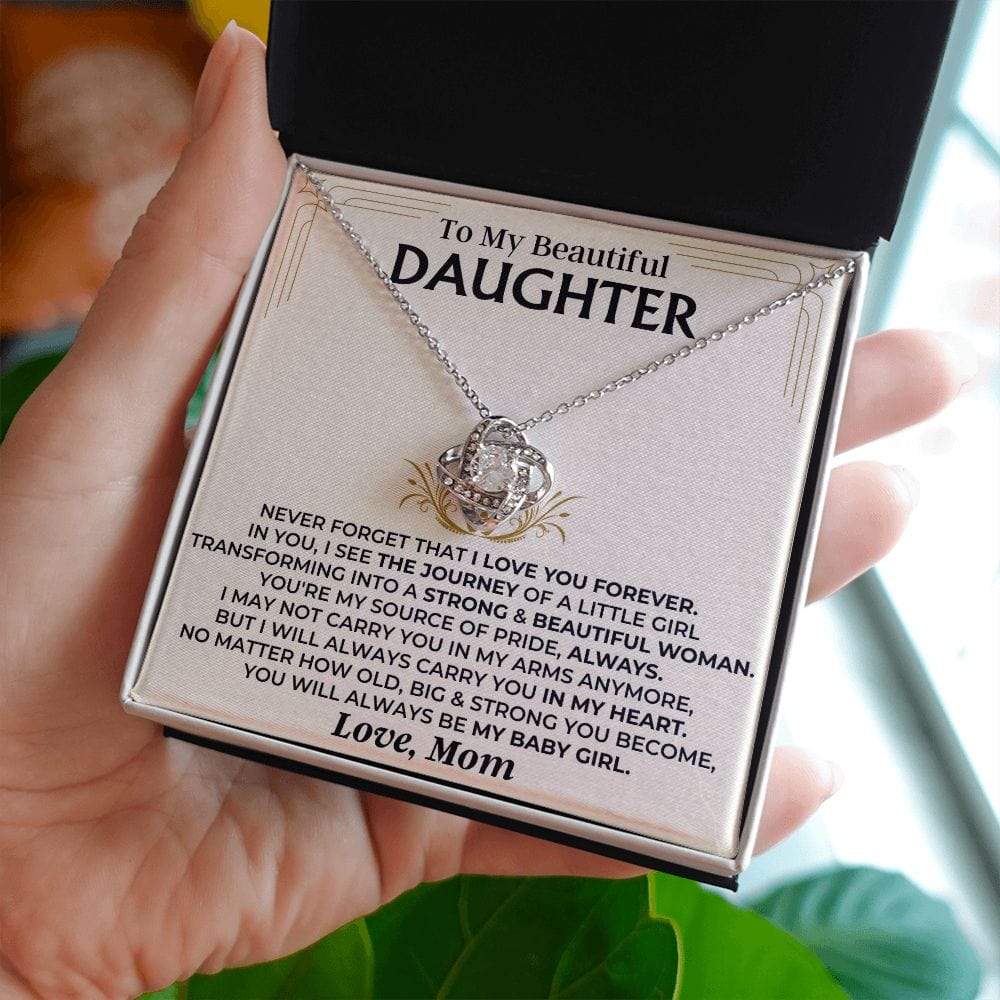 To My Beautiful Daughter - Mom - Love Knot Gift Set - SS510