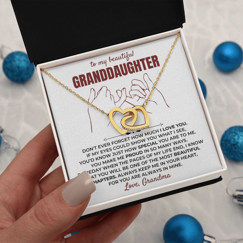 To My Beautiful Granddaughter - Forever Linked Hearts Gift Set - SS401