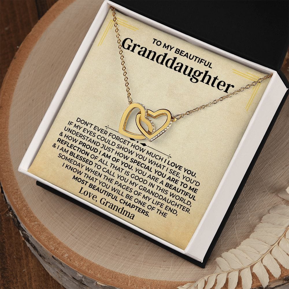 To My Beautiful Granddaughter - Forever Linked Hearts Gift Set - SS407