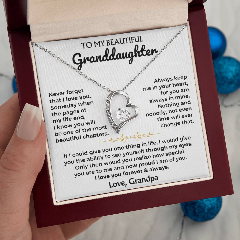 Forever Love necklace worn