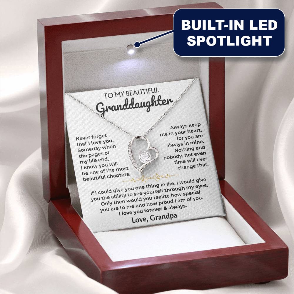 Forever Love pendant in yellow gold finish