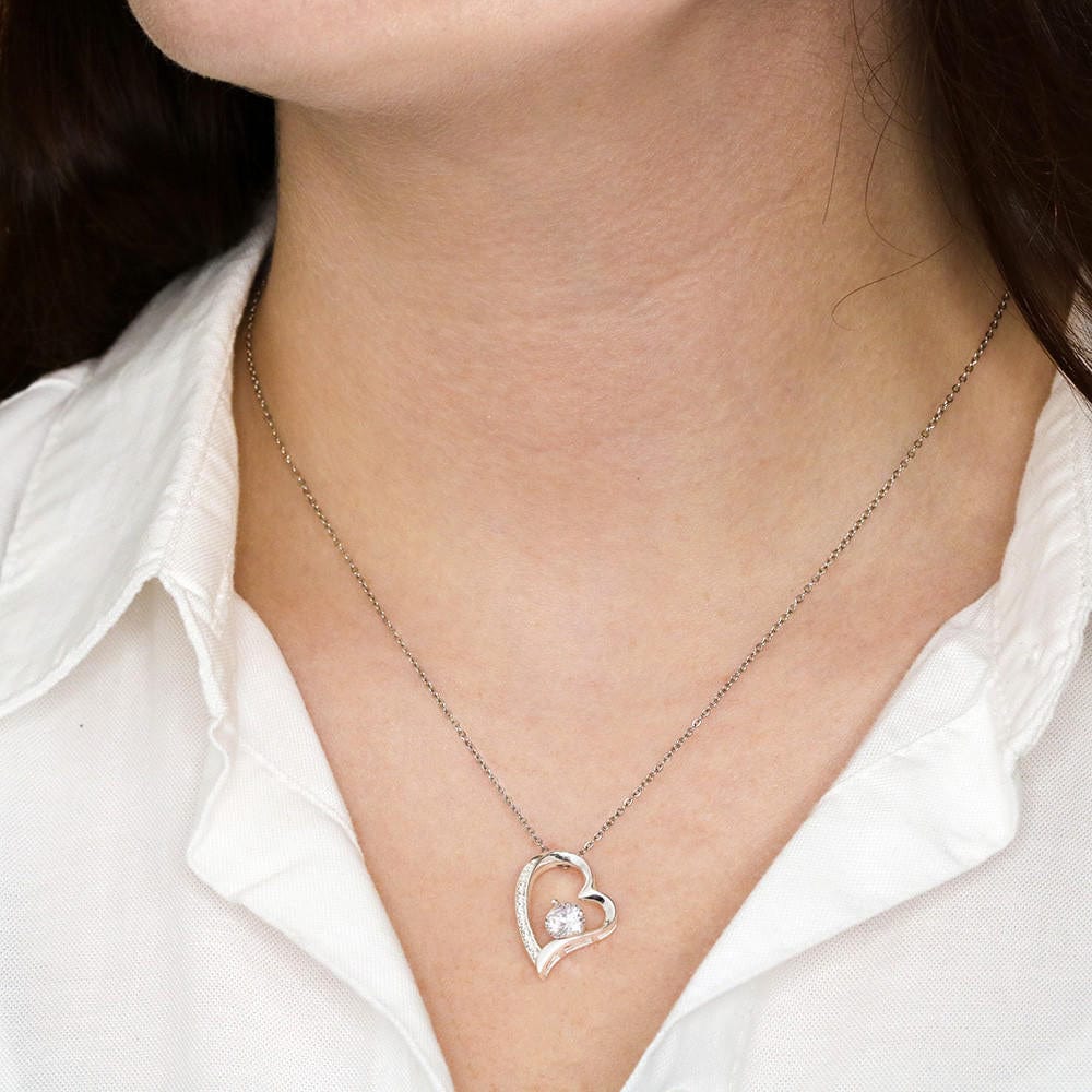 Forever Love necklace worn