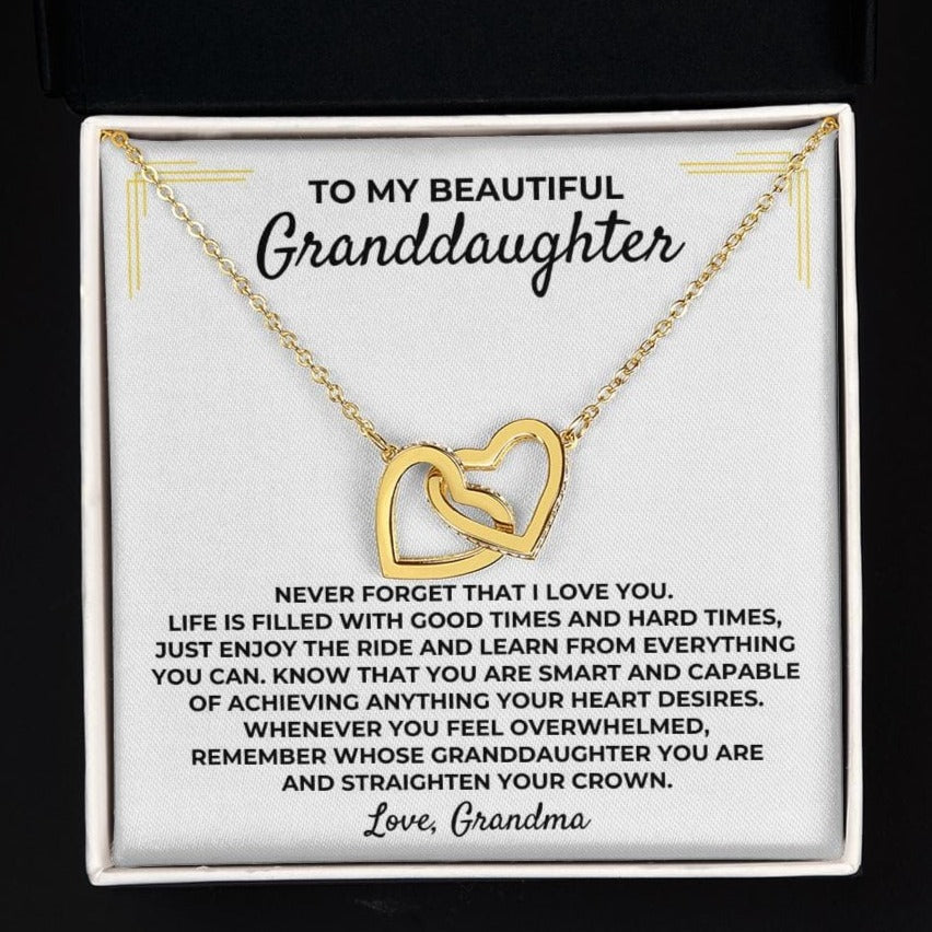 To My Beautiful Granddaughter - Grandma - Interlocked Gift Set - SS393GM