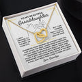 To My Beautiful Granddaughter - Interlocked Gold Hearts Gift Set - SS391