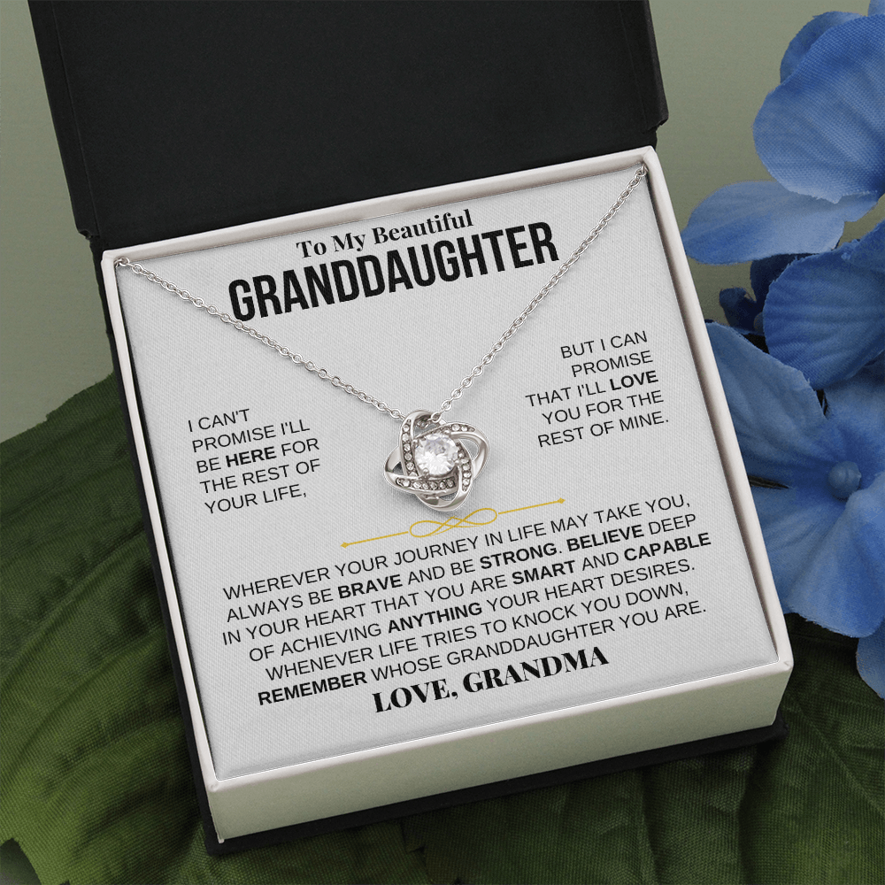 To My Beautiful Granddaughter - Love Knot Gift Set - SS117LK3