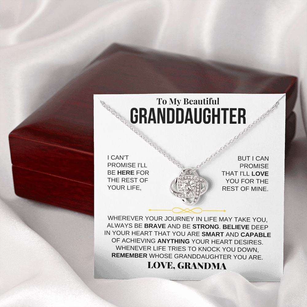 To My Beautiful Granddaughter - Love Knot Gift Set - SS117LK3