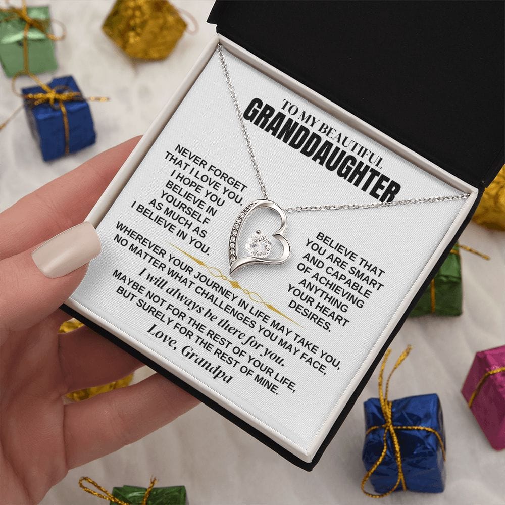 To My Beautiful Granddaughter - Necklace Gift Set - SS347