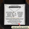 To My Beautiful Granddaughter - Necklace Gift Set - SS347