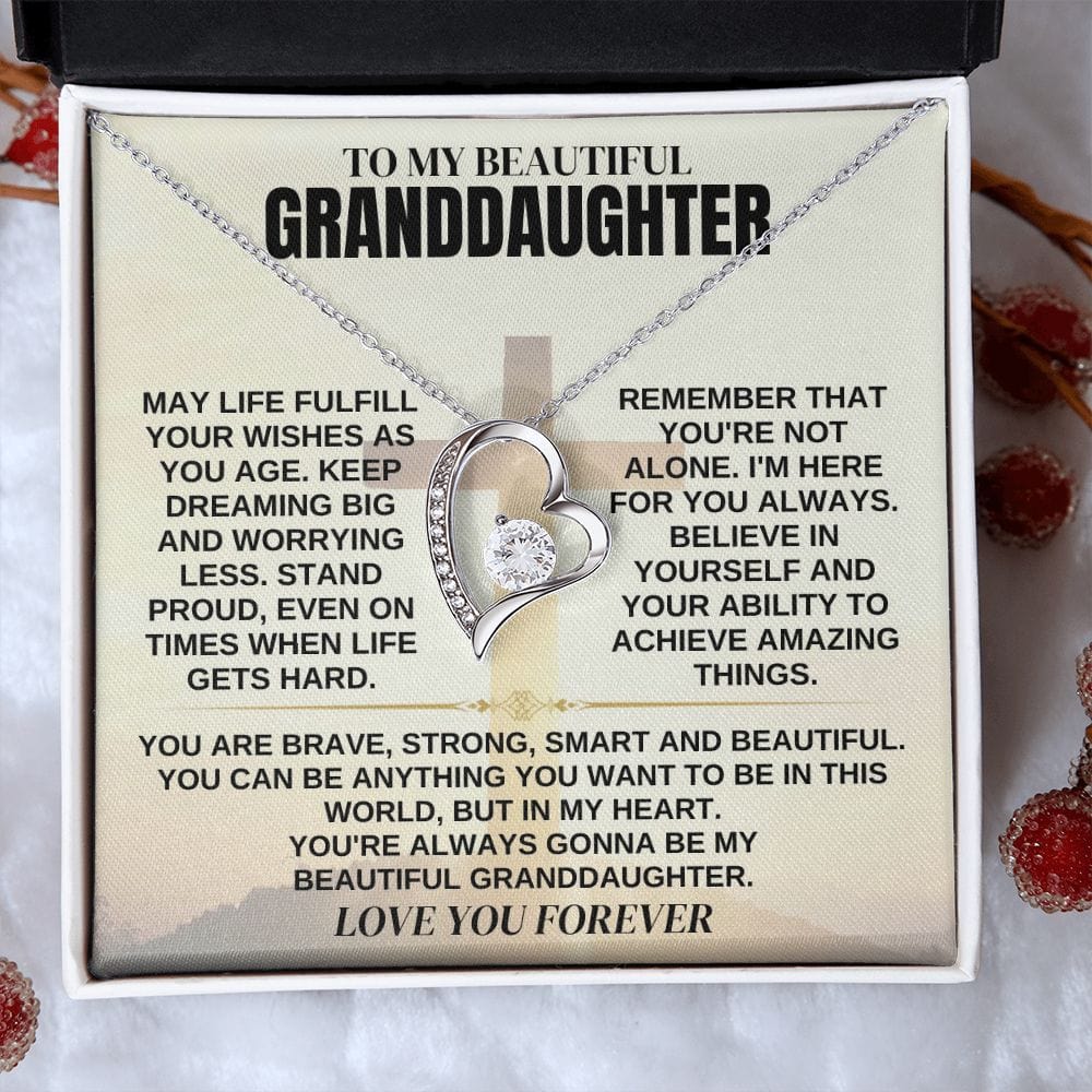 To My Beautiful Granddaughter - Necklace Gift Set - SS357