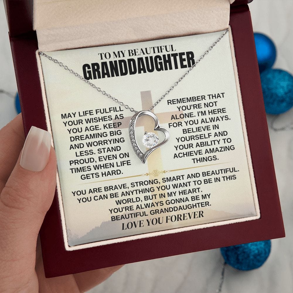To My Beautiful Granddaughter - Necklace Gift Set - SS357
