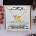 To My Beautiful Granddaughter - Personalized - Interlocked Gift Set - SS393P