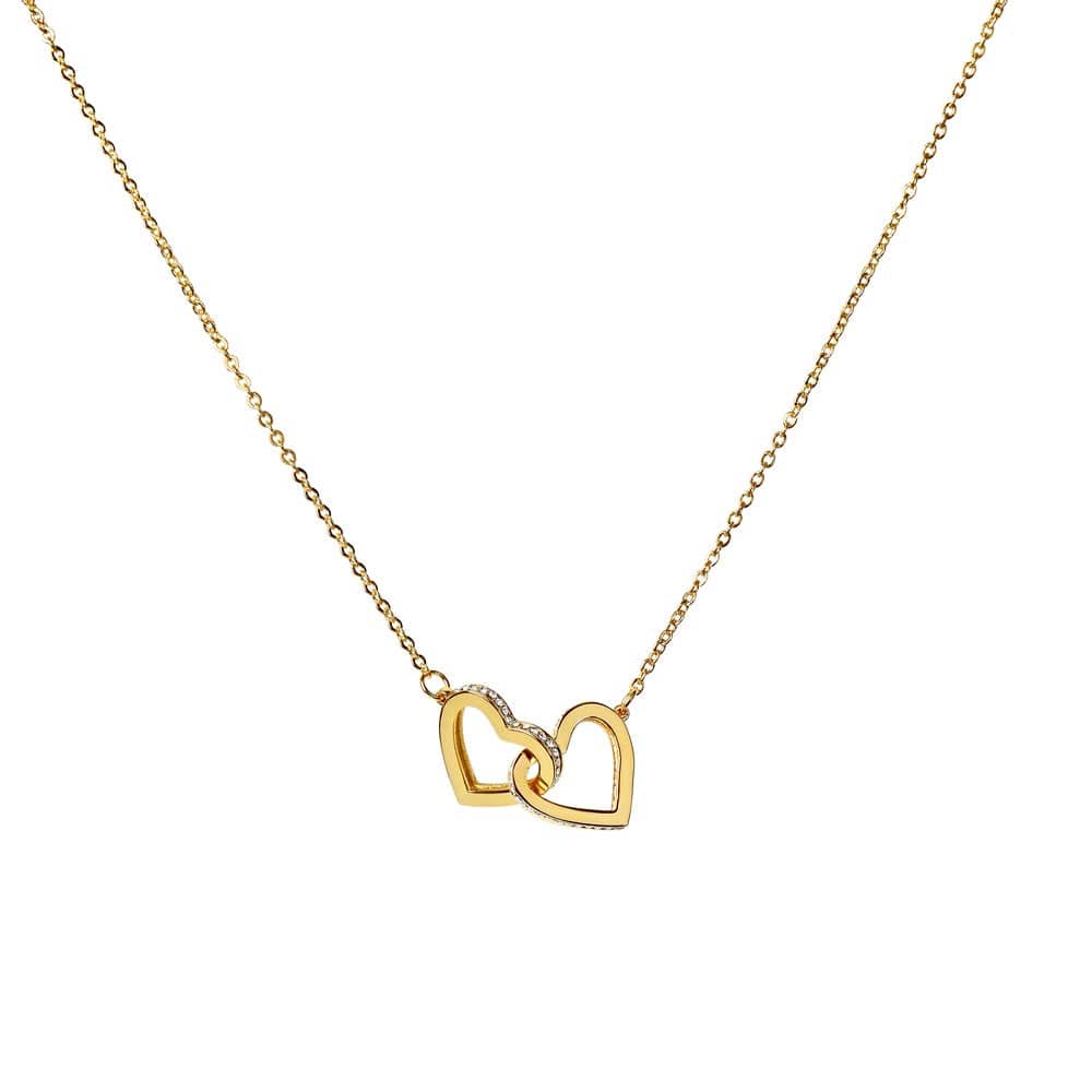To My Beautiful Niece - Custom Name - Forever Linked Hearts Necklace - Gift Set - SS614