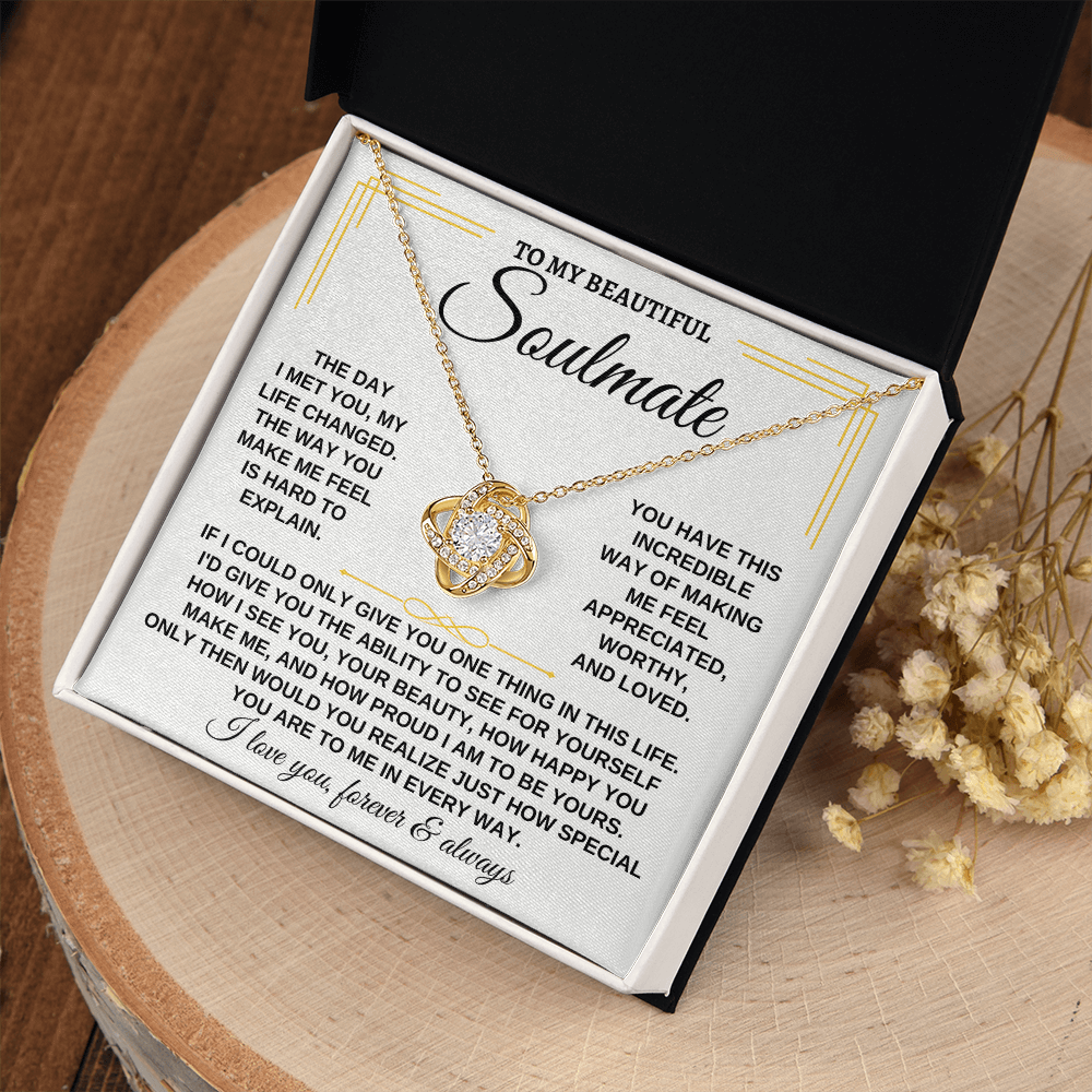To My Beautiful Soulmate - Love Knot Gift Set - SS162SM2