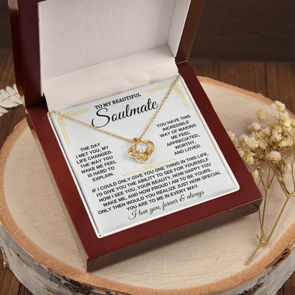 To My Beautiful Soulmate - Love Knot Gift Set - SS162SM2