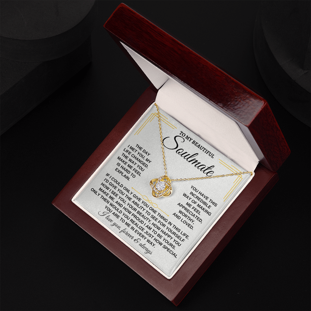 To My Beautiful Soulmate - Love Knot Gift Set - SS162SM2
